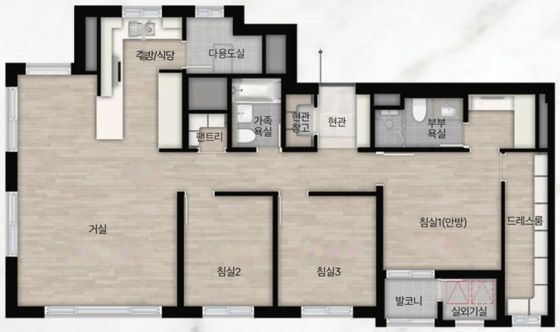 전용 84㎡ B 평면도 미리보기