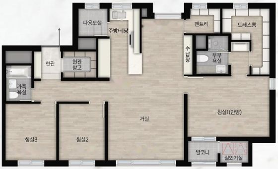 전용 84㎡ C 평면도 미리보기